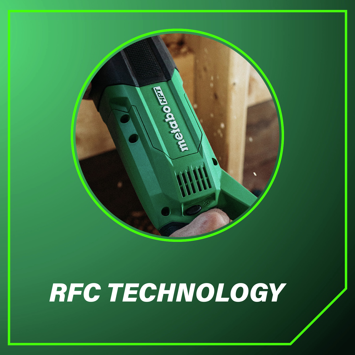 RFC technology delivers reactive force control to reduce kickback.