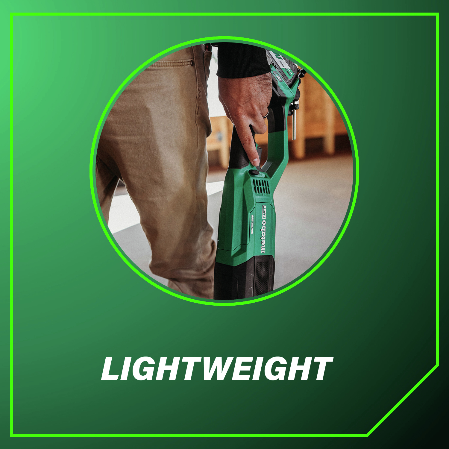 Lightweight construction minimizes fatigue during extended use.