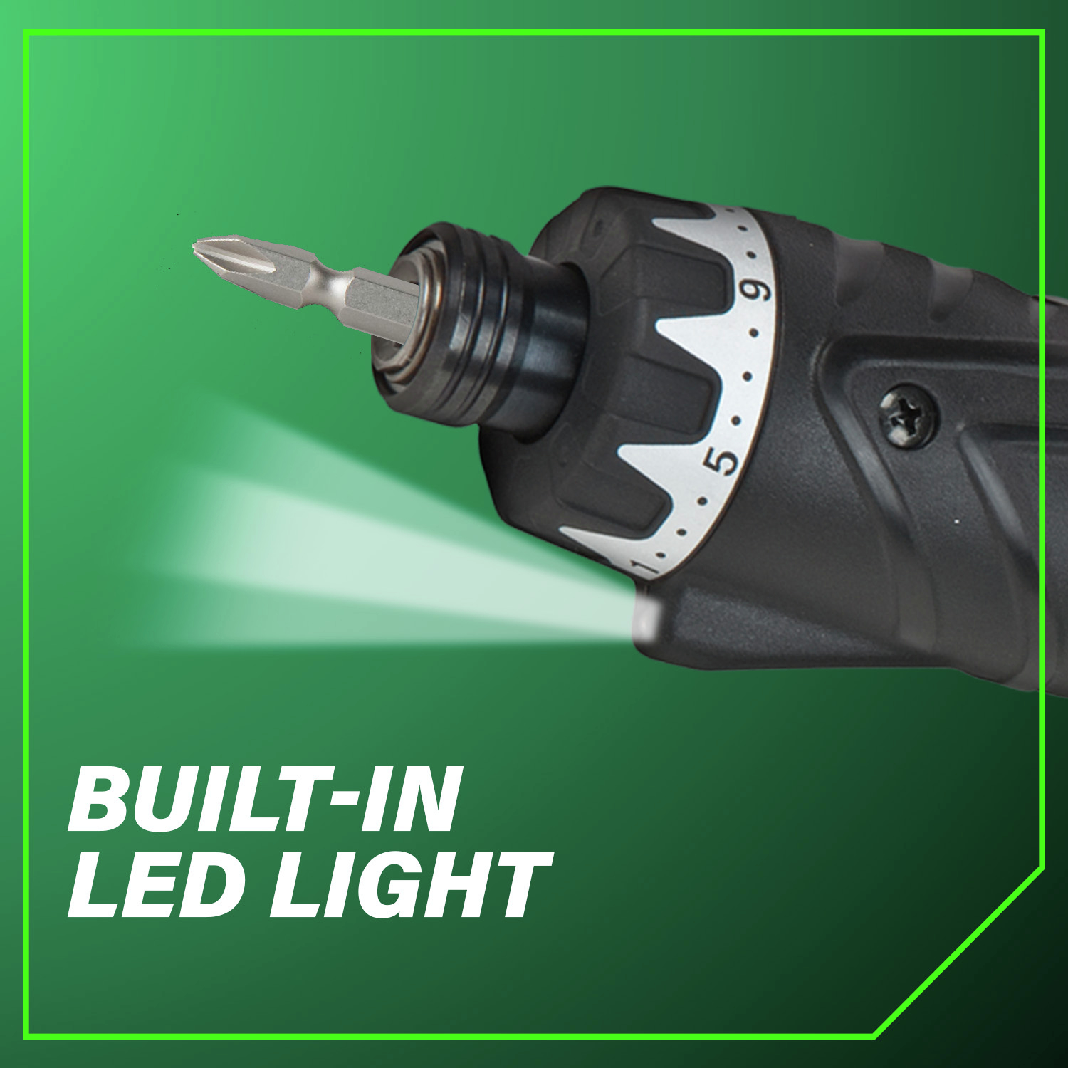 Built-in LED light