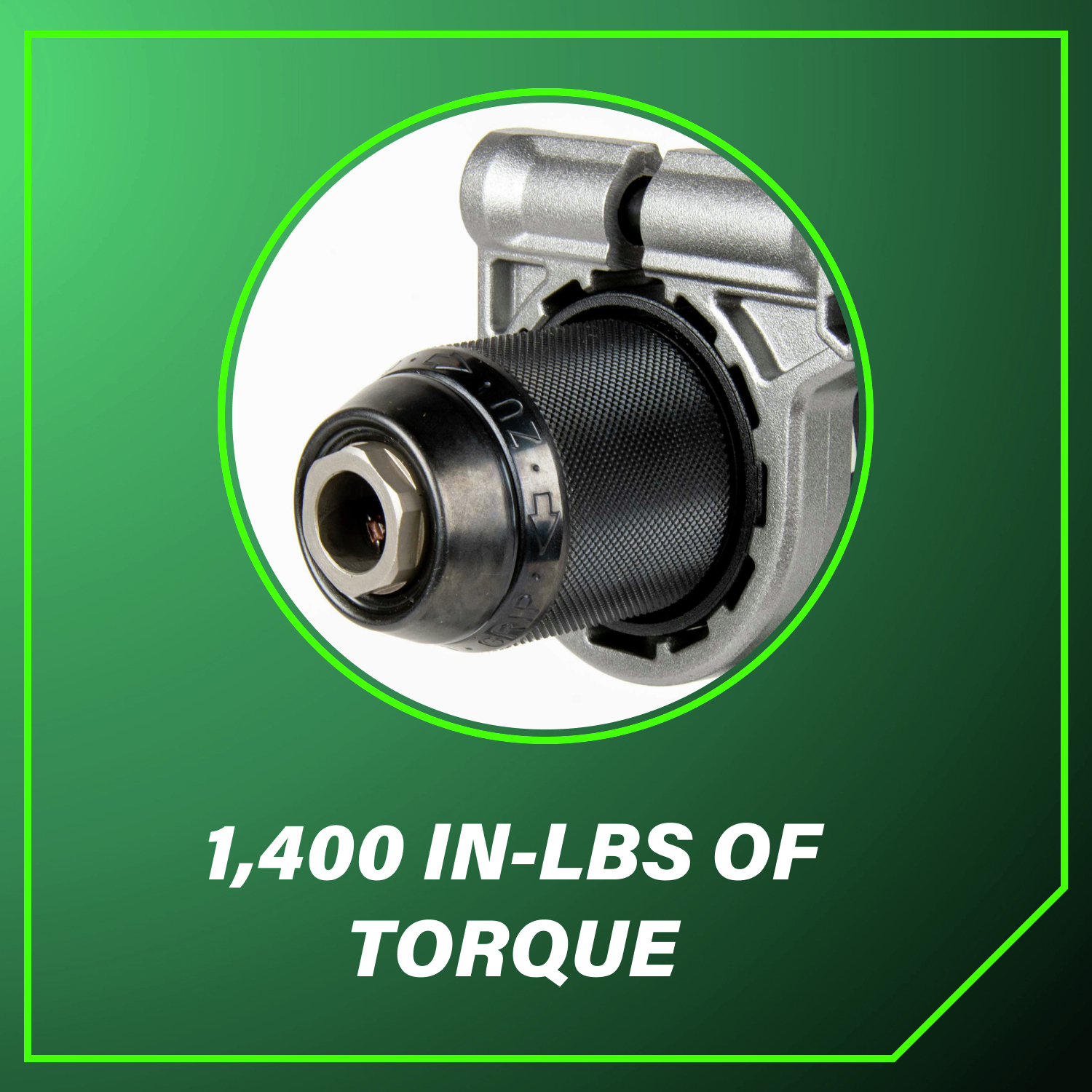 1,400 in-lbs. of torque