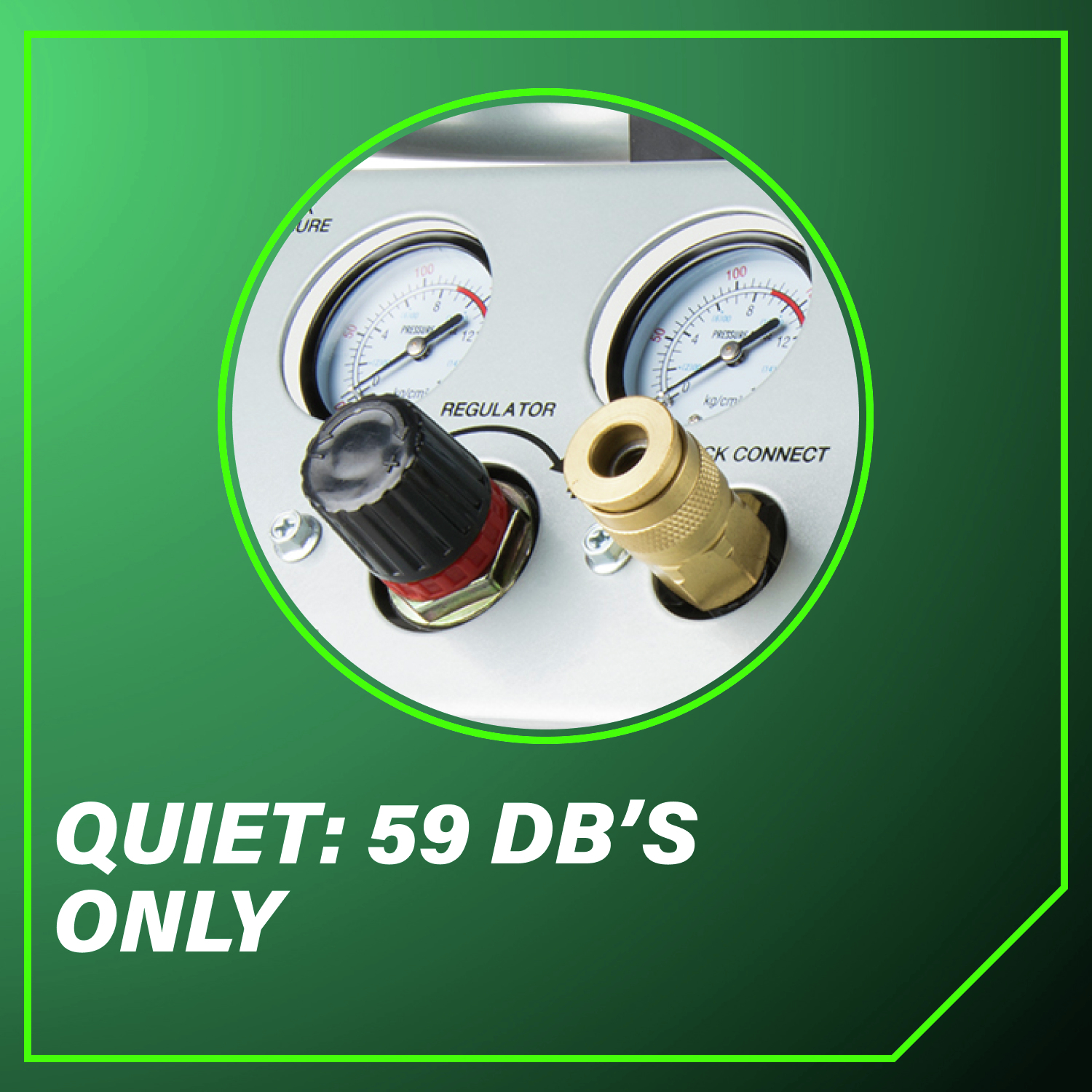 Quiet: 59 dB's only