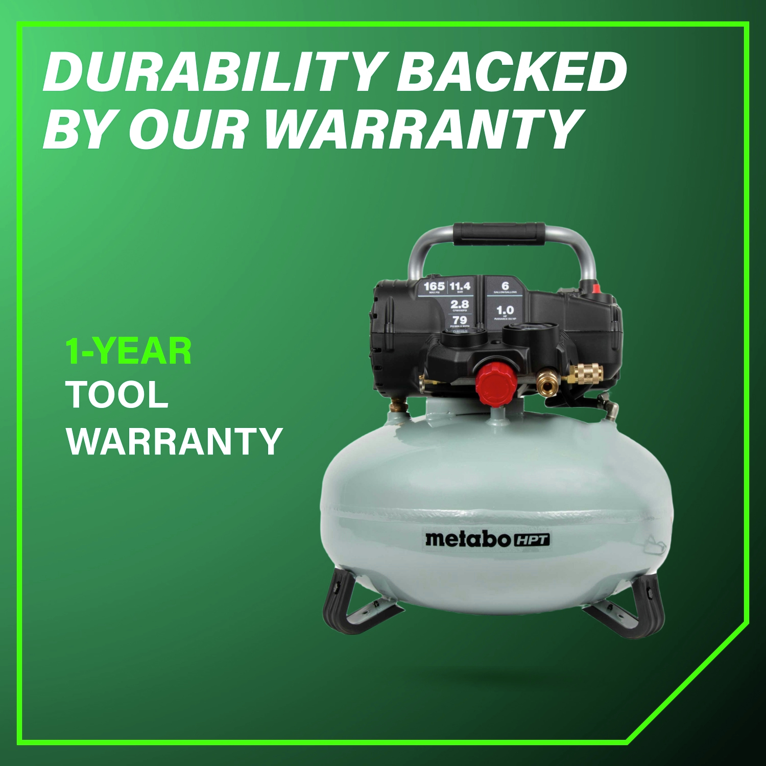 Backed by a one-year warranty for peace of mind.