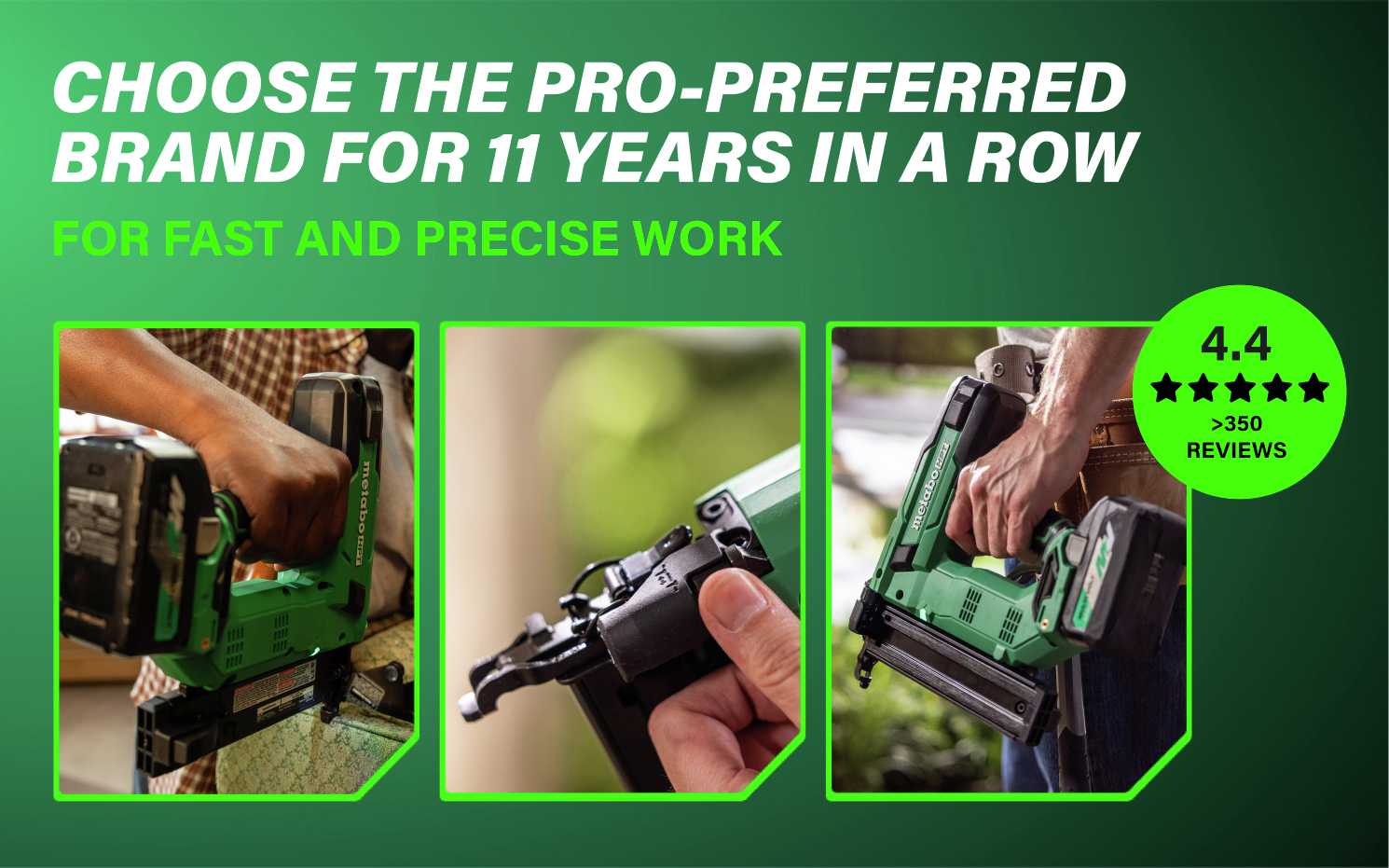 Choose the pro-preferred brand for 11 years in a row for fast, precise professional results.