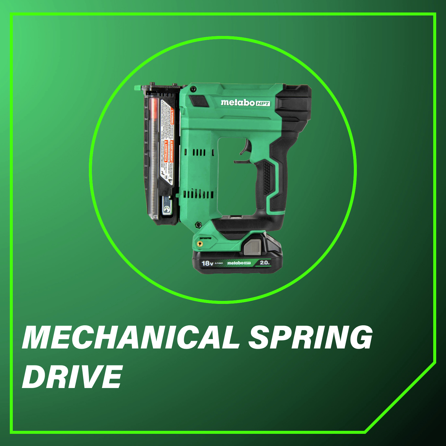 Mechanical spring drive Reliable system delivers up to 2 staples per second with ease.