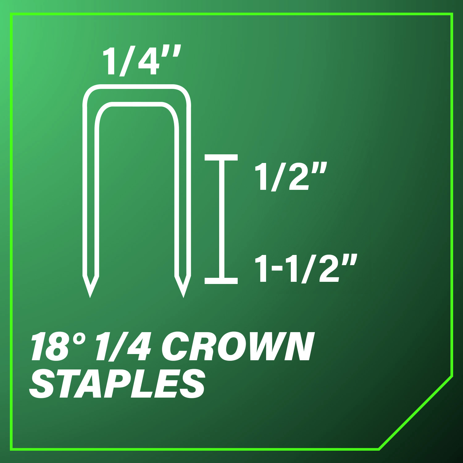 18-gauge 1/4