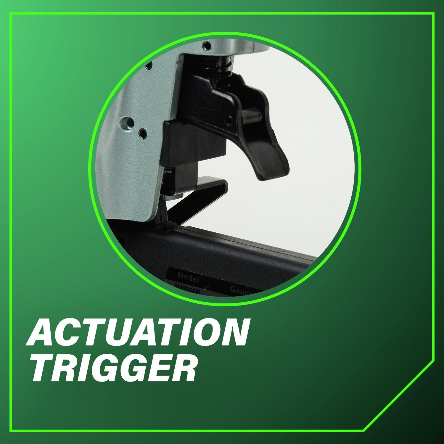 Actuation Trigger ensures smooth operation.