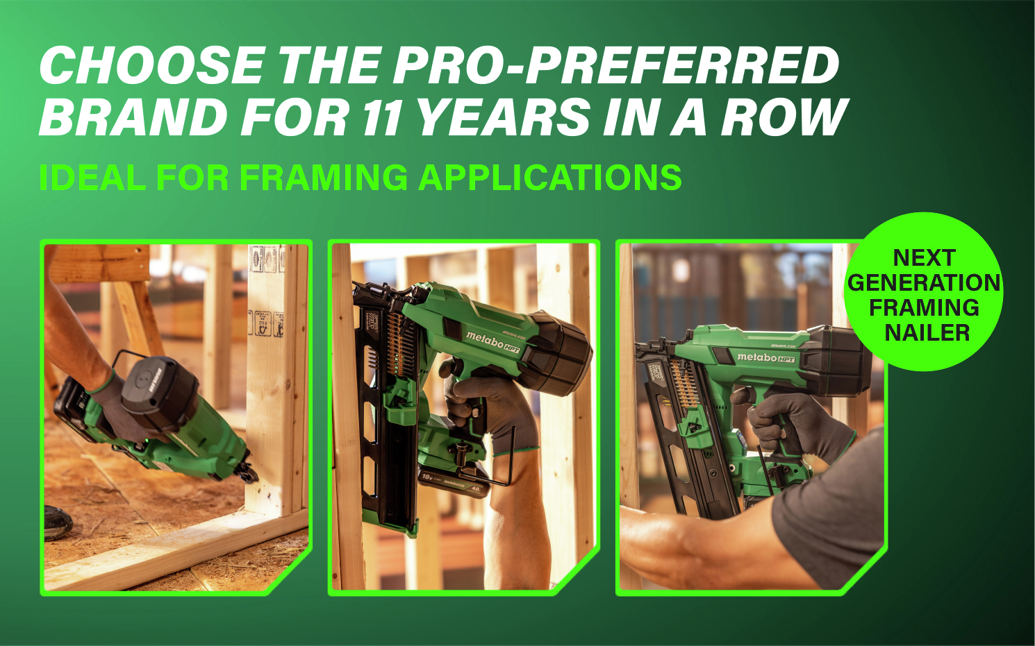 Choose The Pro-Preferred Brand for 11 Years in a row