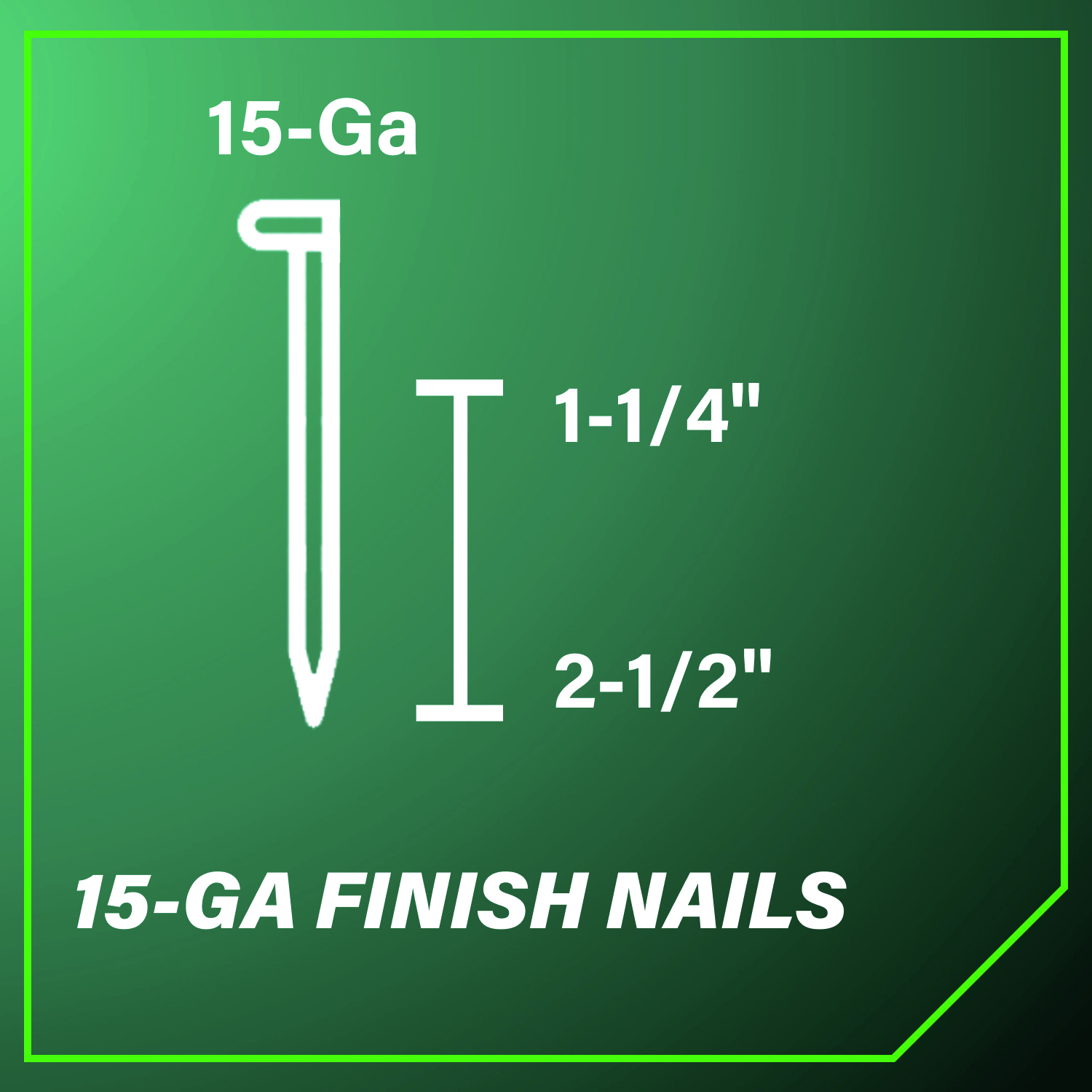 15-Gauge Finish Nails