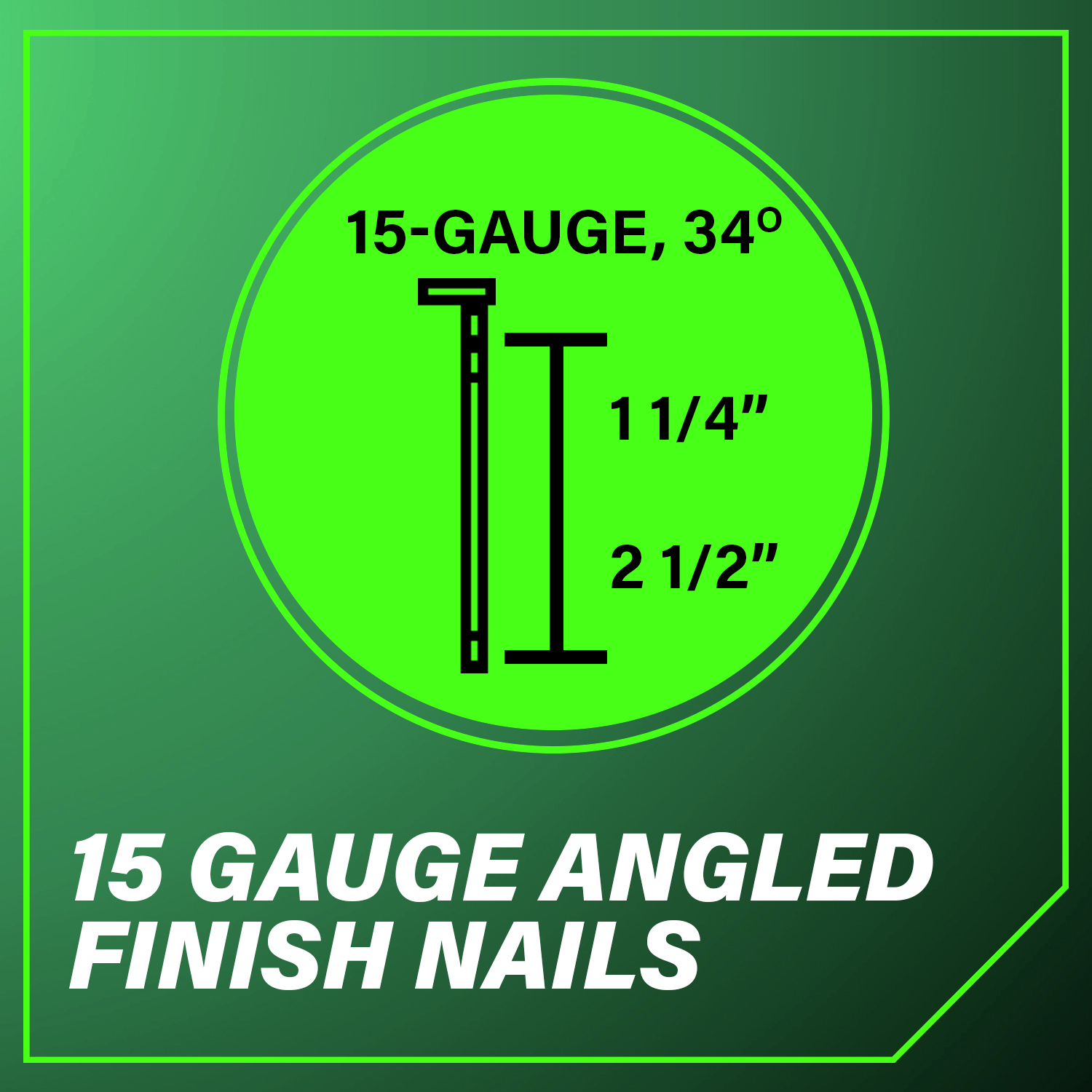 15-Gauge Angled Finish Nails