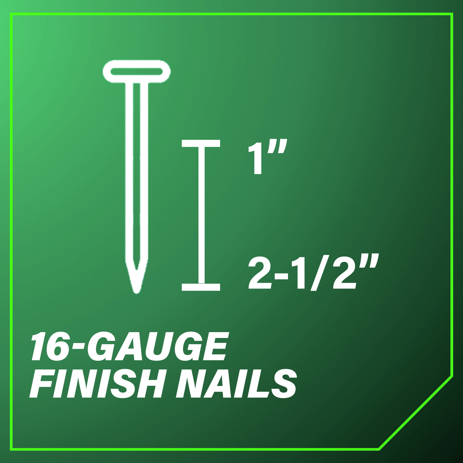 16-Gauge Straight Finish Nail