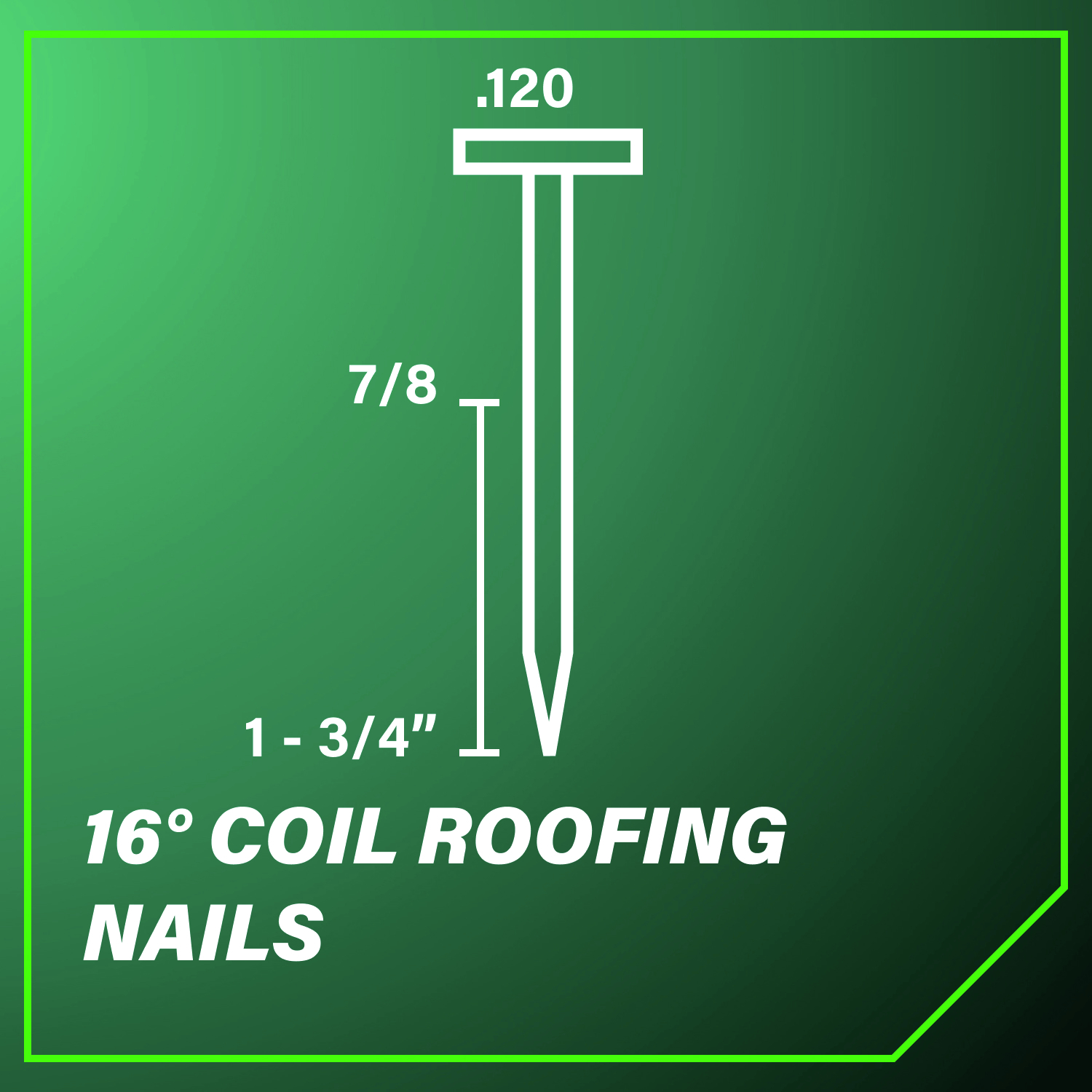 16-Degree Coil Roofing Nails