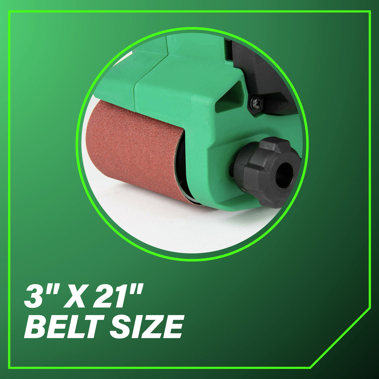 3 in. x 21 in. Belt Size