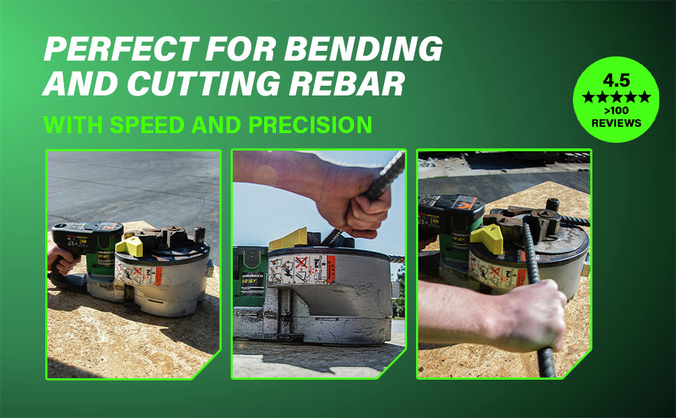 Perfect for Bending and Cutting Rebar With speed and precision.