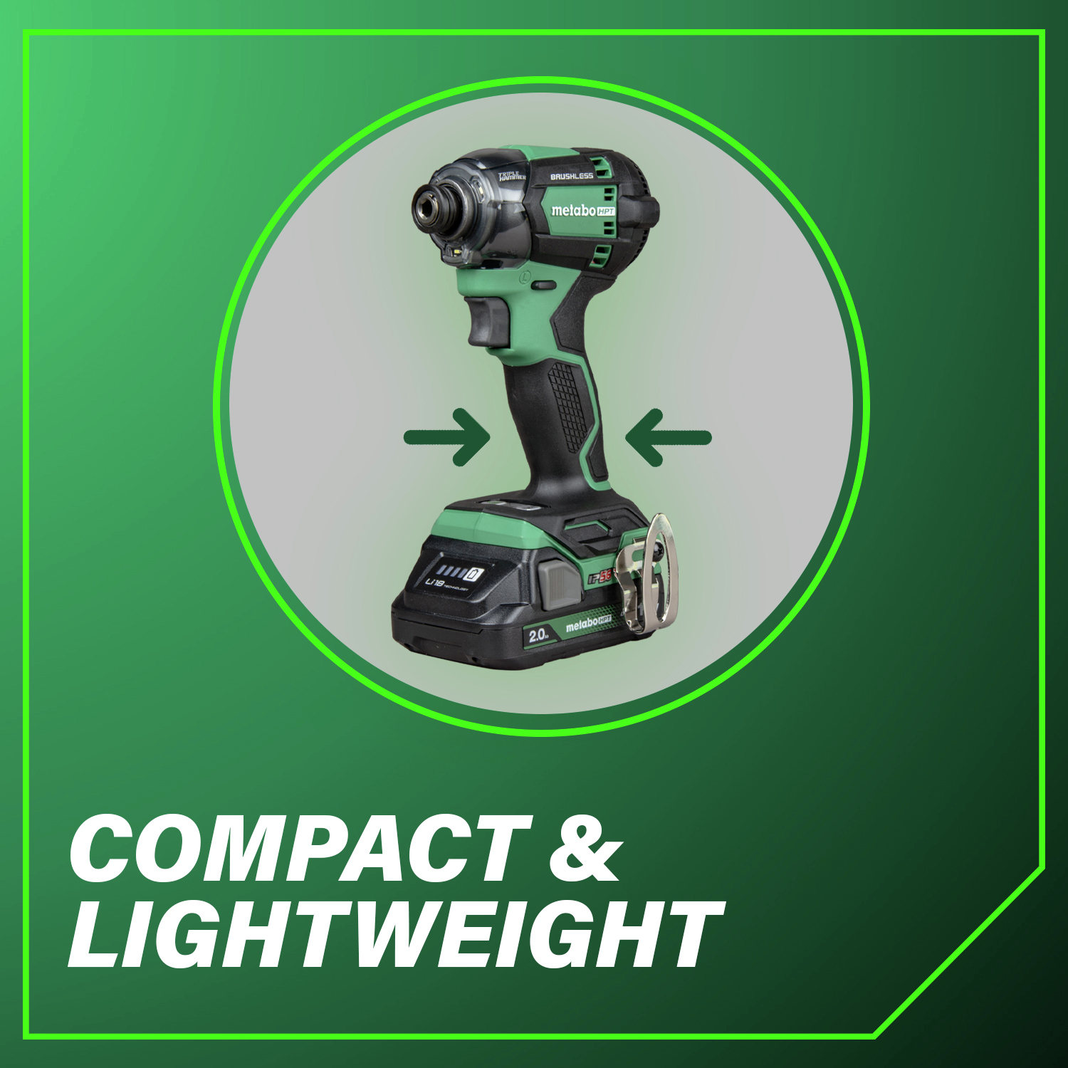 Compact and Lightweight perfect for working in tight spaces or on the go.