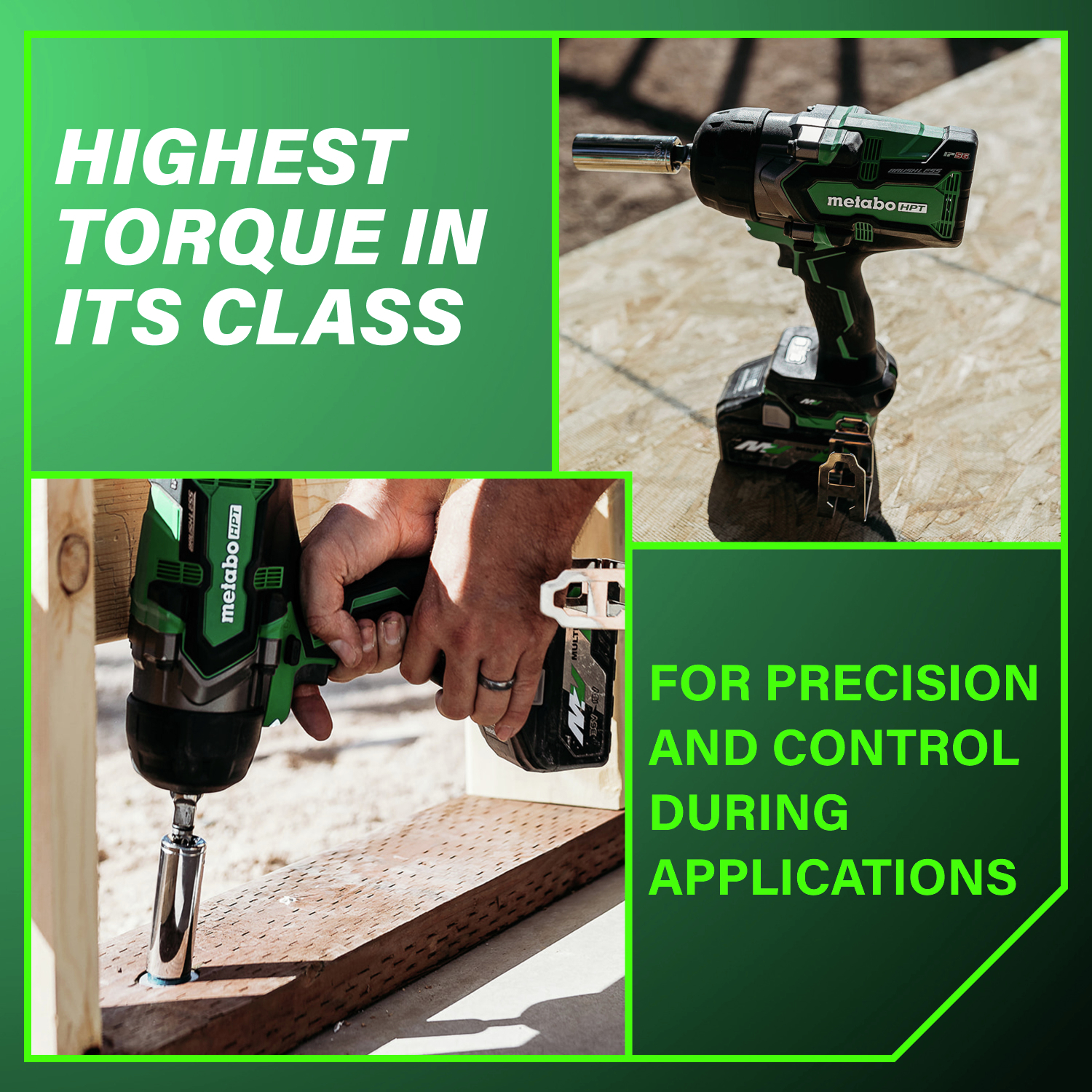 Boasting the highest torque in its class, this tool offers unmatched control and consistency for precision fastening.