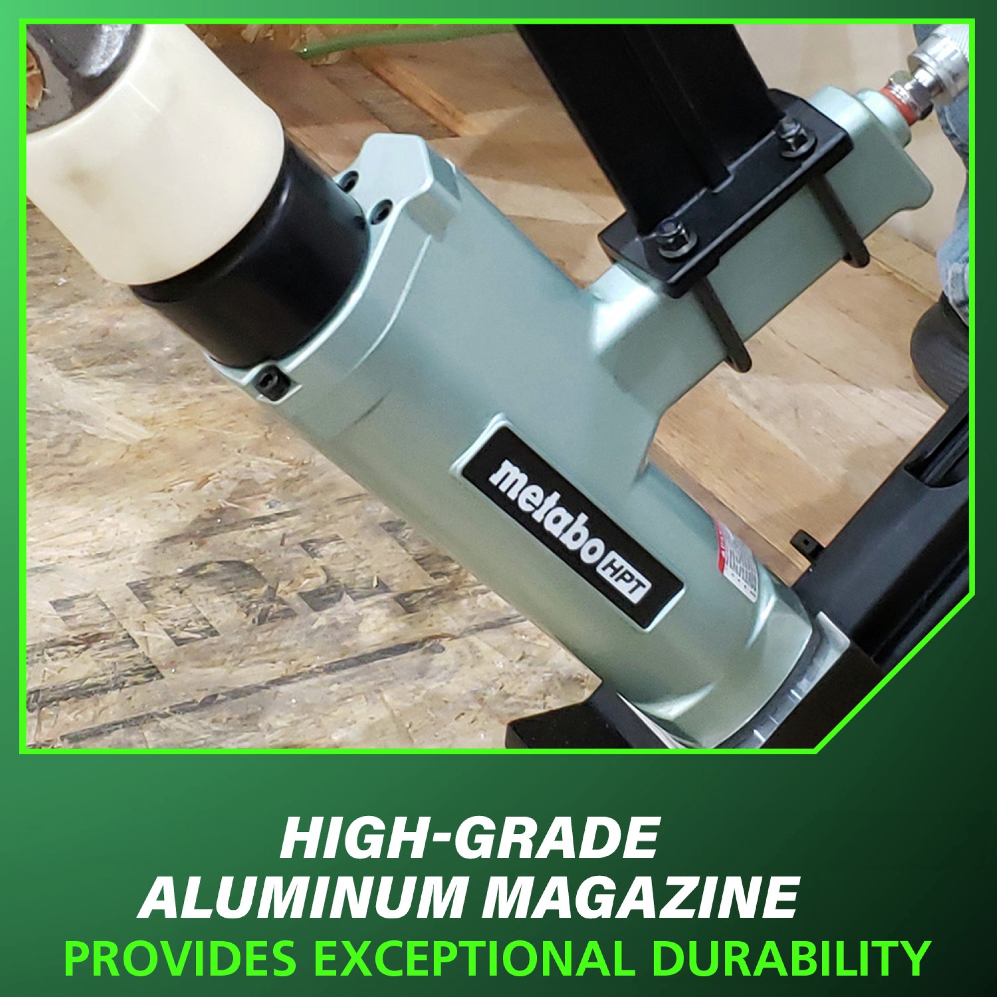 High-grade aluminum magazine for long-lasting durability.