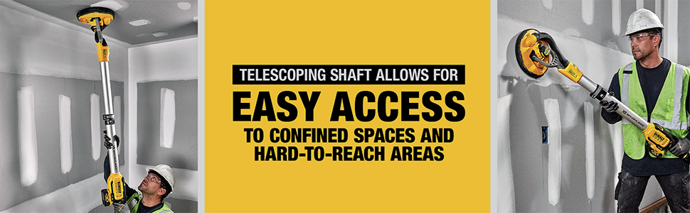 Telescoping Shaft Allows For Easy Access