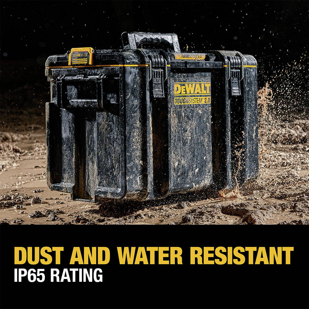IP65 rated for dust and water resistance