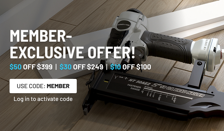 Member-Exclusive Offer! Log in to Activate Code! $50 off $399 | $30 off $249 | $10 off $100 Code: MEMBER Log In to Activate Code