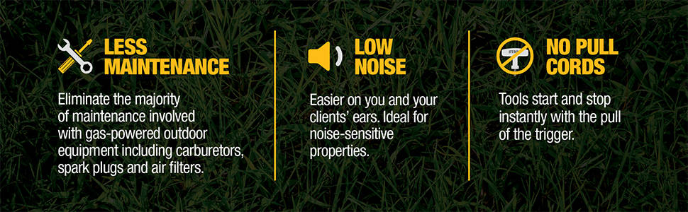 Less Maintenance, Low Noise, No Pull Cords