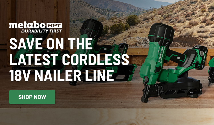 Save Big on Metabo HPT Cordless Nailers!