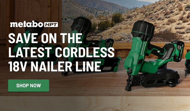 Save Big on Metabo HPT Cordless Nailers!