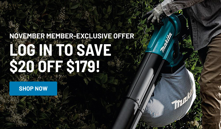 November Member-Exclusive Offer Save $20 off $179!