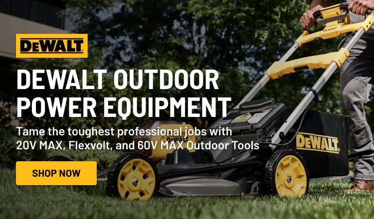 DeWALT Outdoor Power Equipment Tame the toughest professional jobs with 20V MAX, Flexvolt, and 60V MAX Outdoor Tools