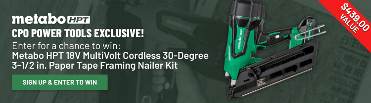 CPO Power Tools Exclusive Metabo HPT October Giveaway!