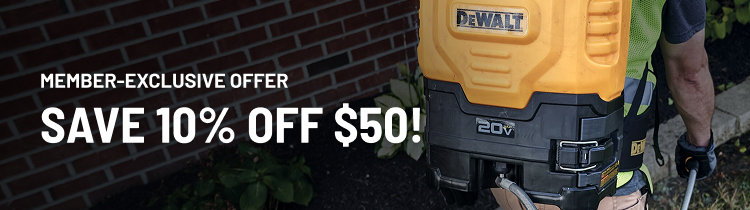 Member-Exclusive Offer Save 10% off $50! Code: CPO10 Log in to Activate Code