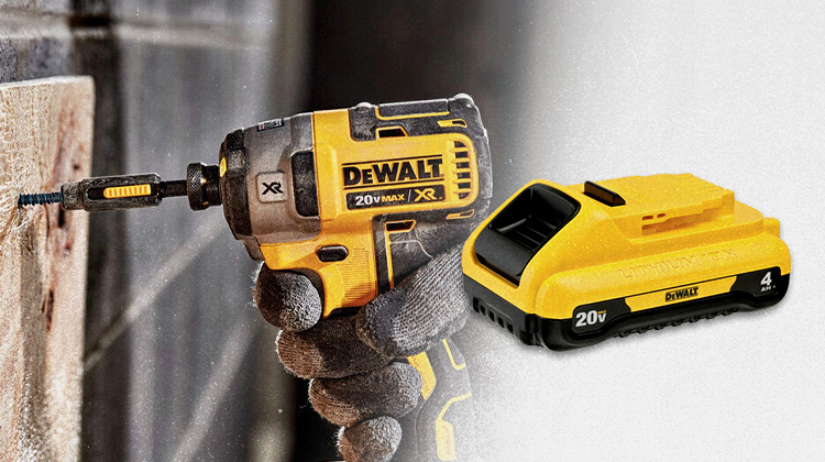FREE DEWALT 20V MAX 4 Ah Battery